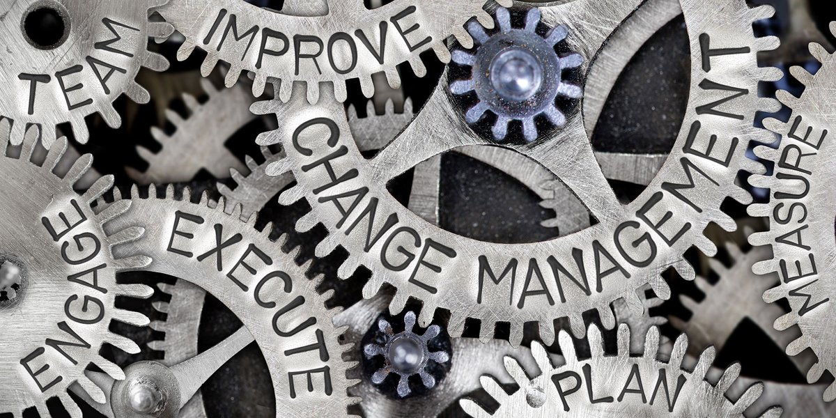 Metallrad-Konzept-Change-Management